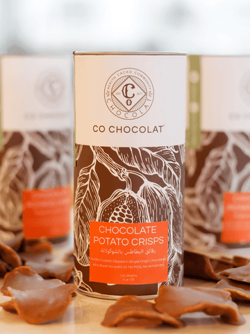 120g Fine-Flavor Chocolate Covered Kettle-Cooked Potato Crisps - Co Chocolat - Finally, Truly Healthy Chocolates